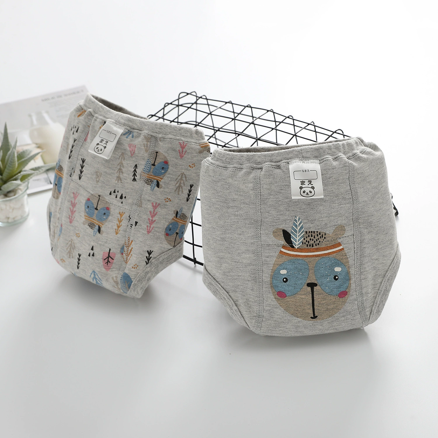 4PCS Baby Waterproof Diapers Pee Shorts Underwears Reusable Soft Ecological Cotton Toddler Potty Training Pants For Boys Girls