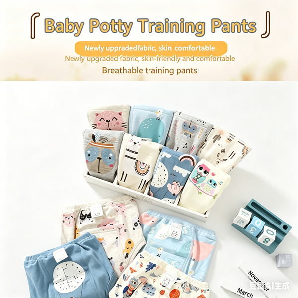 4PCS Baby Waterproof Diapers Pee Shorts Underwears Reusable Soft Ecological Cotton Toddler Potty Training Pants For Boys Girls