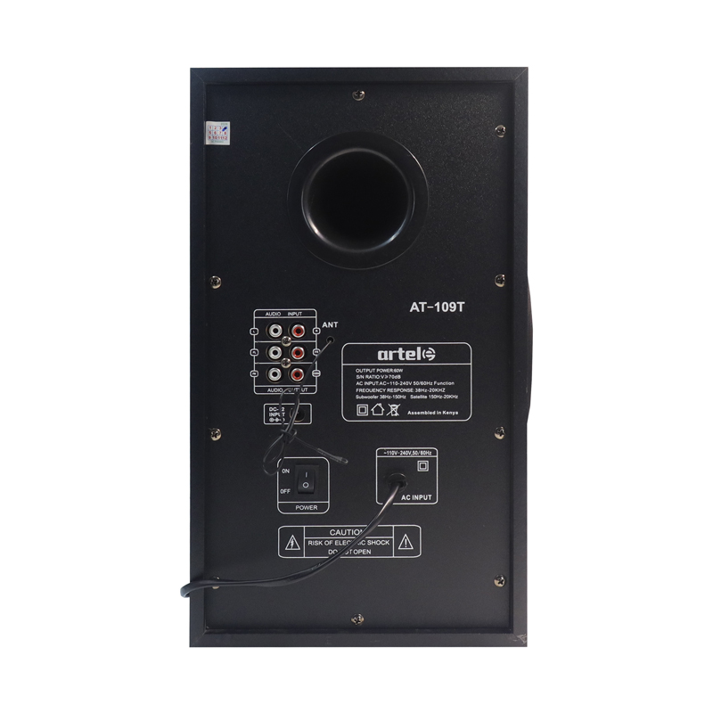 Artel AT-109T 3.1CH Multimedia Bluetooth Subwoofer Speaker, 20000W High Power Home Audio System | Supports Bluetooth/USB/SD/FM Multi-Mode Playback, Remote Control Included, 12-Month Warranty.