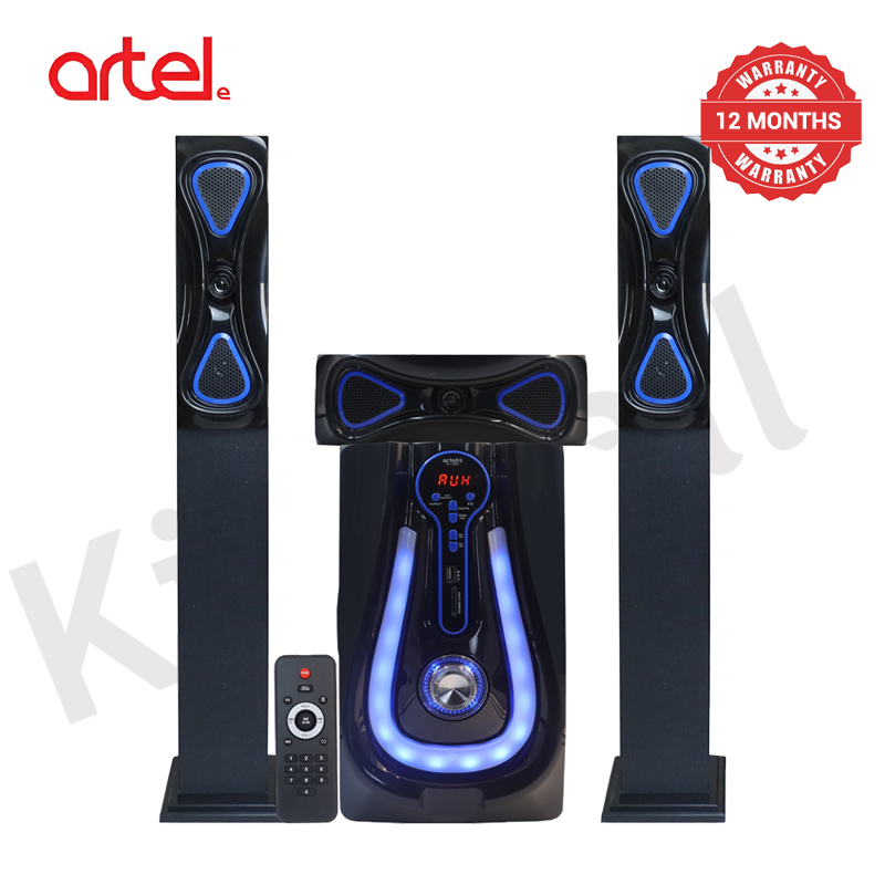 Artel AT-109T 3.1CH Multimedia Bluetooth Subwoofer Speaker, 20000W High Power Home Audio System | Supports Bluetooth/USB/SD/FM Multi-Mode Playback, Remote Control Included, 12-Month Warranty.