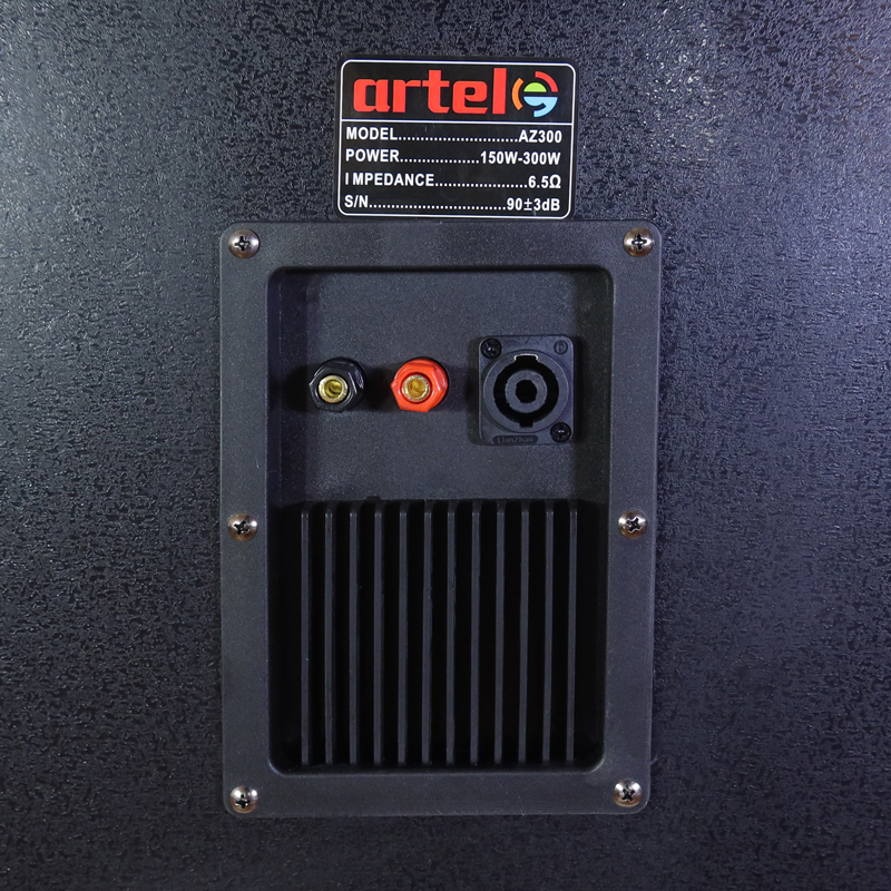 Artel AZ300 15" Passive Power Bass Speaker, High-Impact Outdoor Subwoofer Speaker System for Events Stage Performance, Bluetooth, FM Radio Woofer