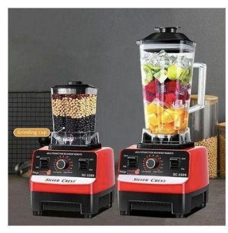 SilverCrest 2-in-1 Heavy Duty Blender 4500W, 2L Jug & Grinder, 15 Speed Settings, Stainless Steel Blades