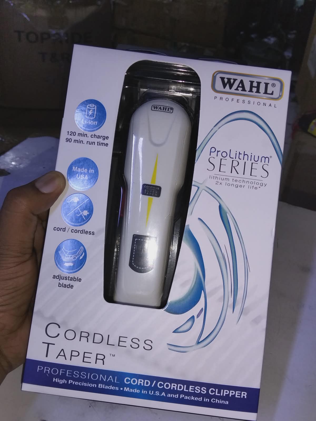 Original Wahl Cordless Professional Hair Clipper – Rechargeable Beard & Hair Trimmer for Barbers & Home Use