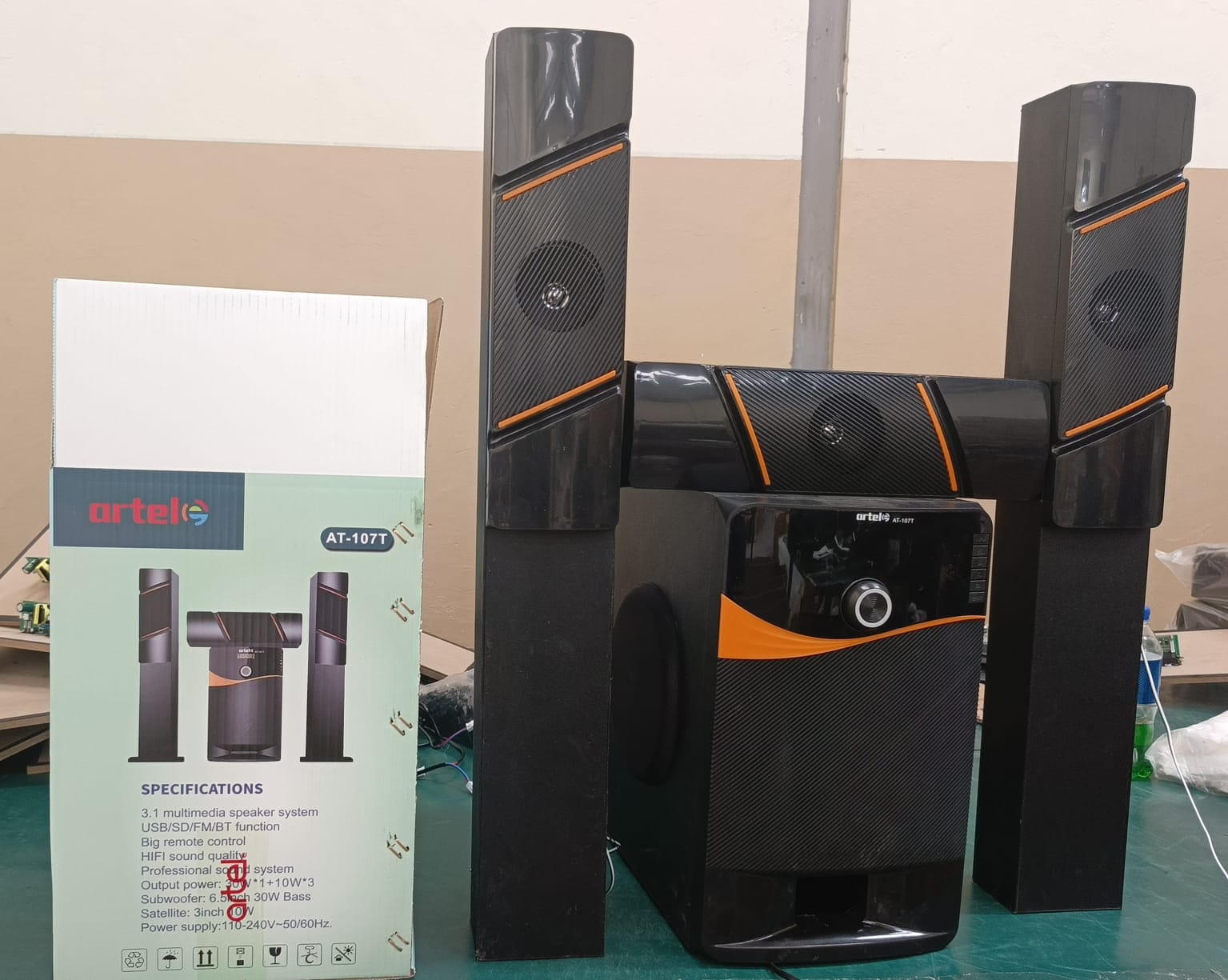 🔊 Artel AT-107 Tall Boy Multimedia Speaker System – Powerful Sound, Stylish Design

Bring your entertainment to life with the Artel AT-107 Tall Boy Multimedia Speaker System, designed to deliver rich