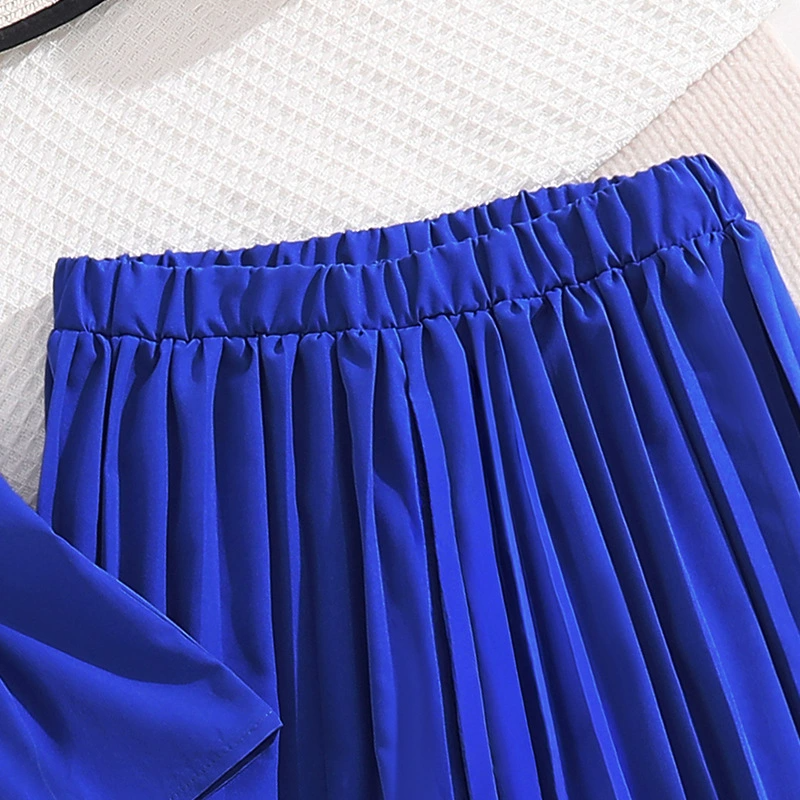 8-12 Years Girl Clothes 2PCS Girls Clothing Set Simple Lapel Sleeveless Waist Cinched Top Casual Wide Leg Pleated Pants Outfit Girl Top and Trousers