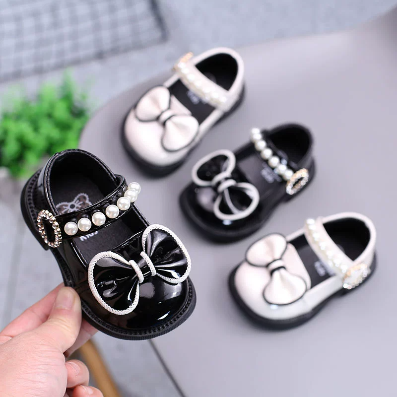 Toddler Girl Dress Shoes Bow School Shoes Princess Mary Jane for Little Girl Baby Oxfords Lovely Leather Shoes Princess Kids Shoes Children Shoes