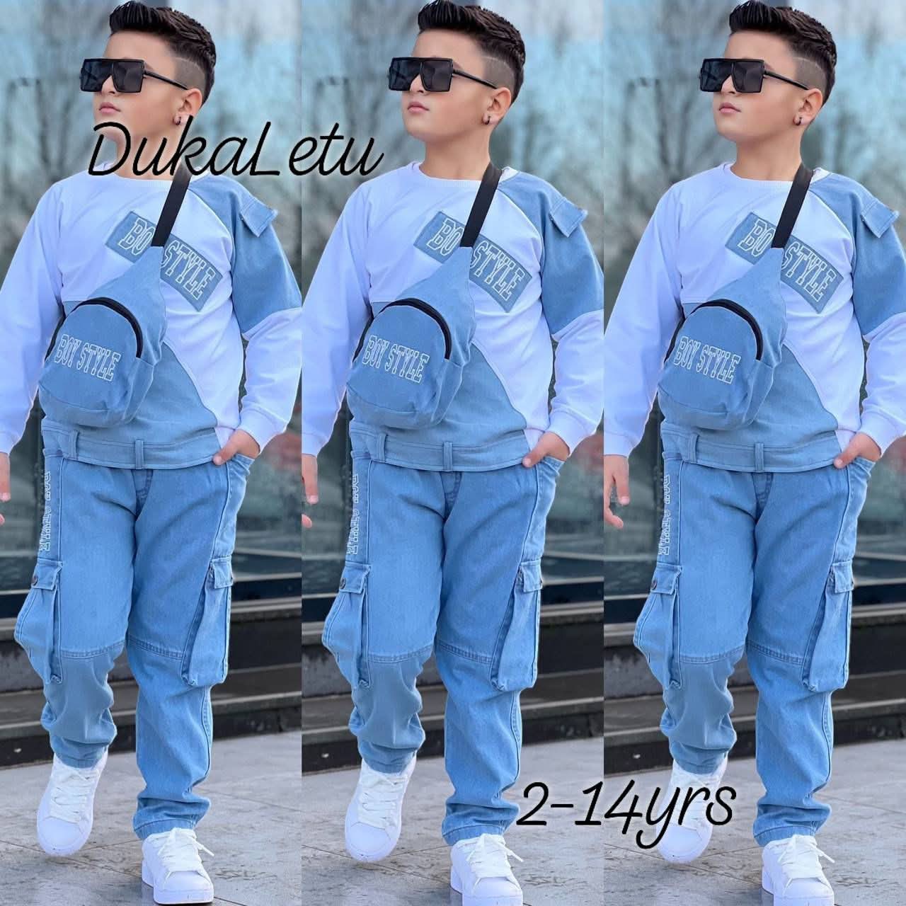 Boys clothes set Boys 3-piece set Bag Included