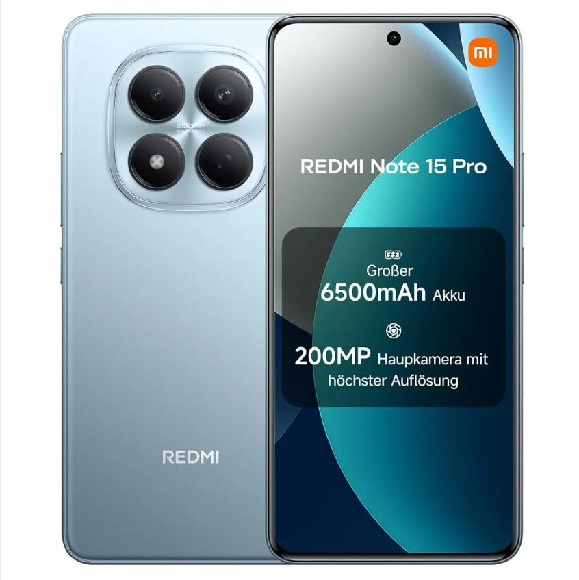 [PRICE DROP🔥🔥] XIAOMI Redmi Note 15 Pro 256GB+16(8+8)GB 120Hz AMOLED 3D Curved Display Dual SIM (200MP+8MP) Camera 32MP Selfie 65000mAh 45W Hyper Charging Under-Display Fingerprint IP65 Smartphone