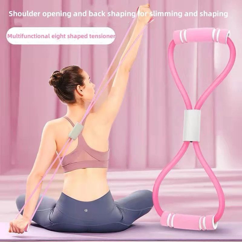 Resistance Bands with Foam Sport At Home Yoga Fitness Accessories Rubber Pull Rope Training and Exercise Gym Equipment for Women💥NON-BREAKERBLE NO ACCIDENT ROPE Good for being frexible✨