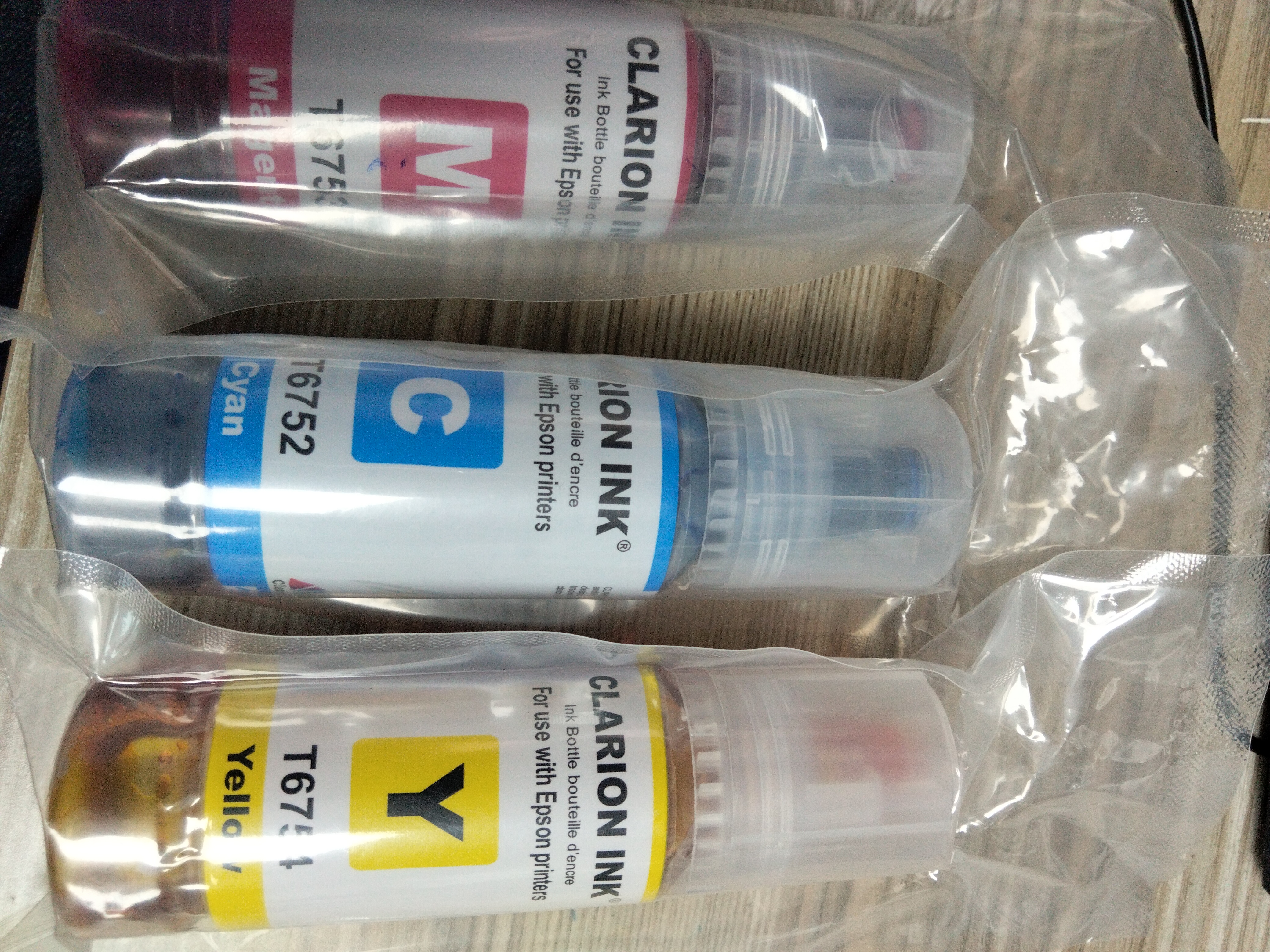 Clarion Printer Refill Ink - Set Of 4 Epson Ink