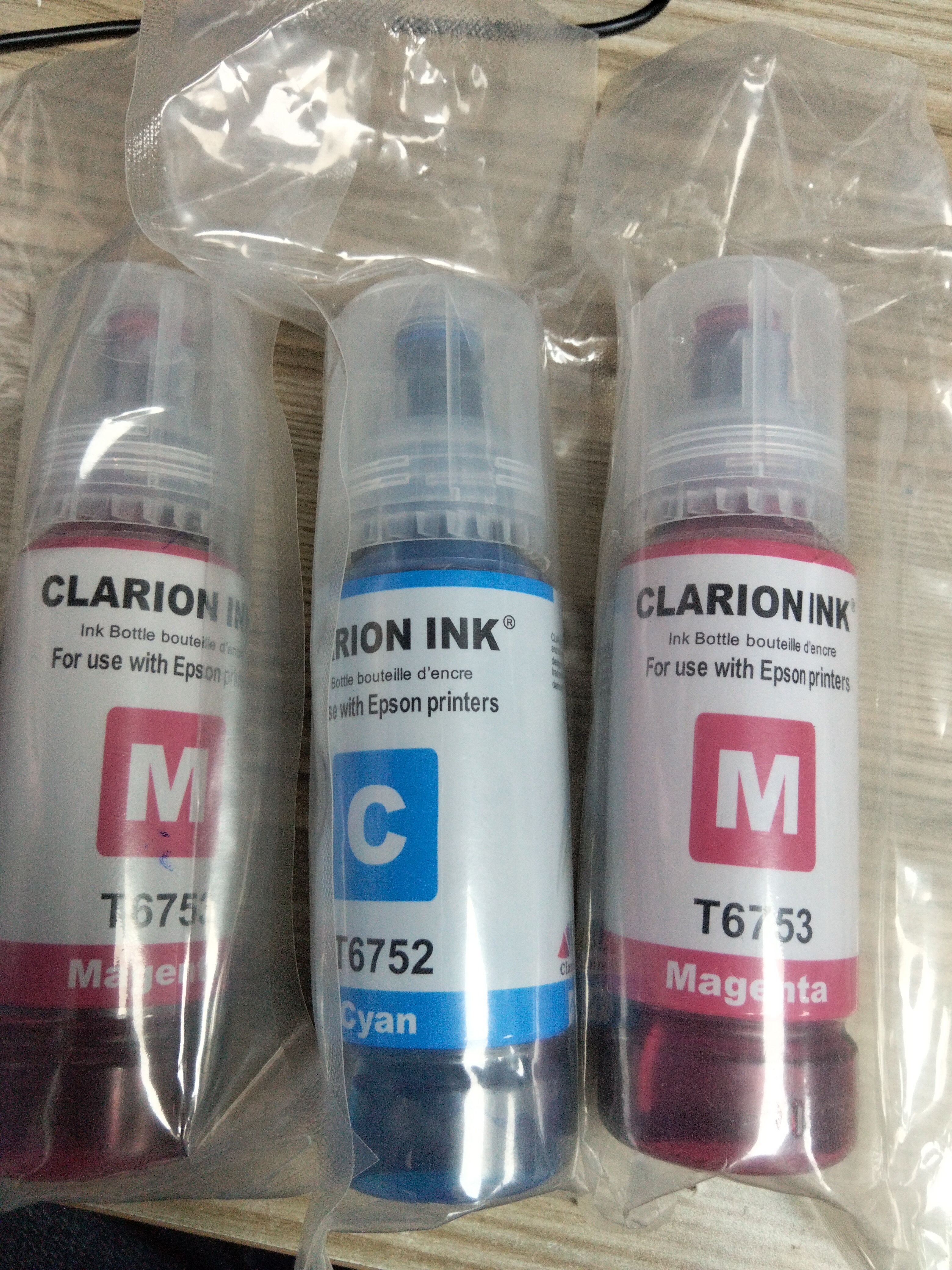 Clarion Printer Refill Ink - Set Of 4 Epson Ink