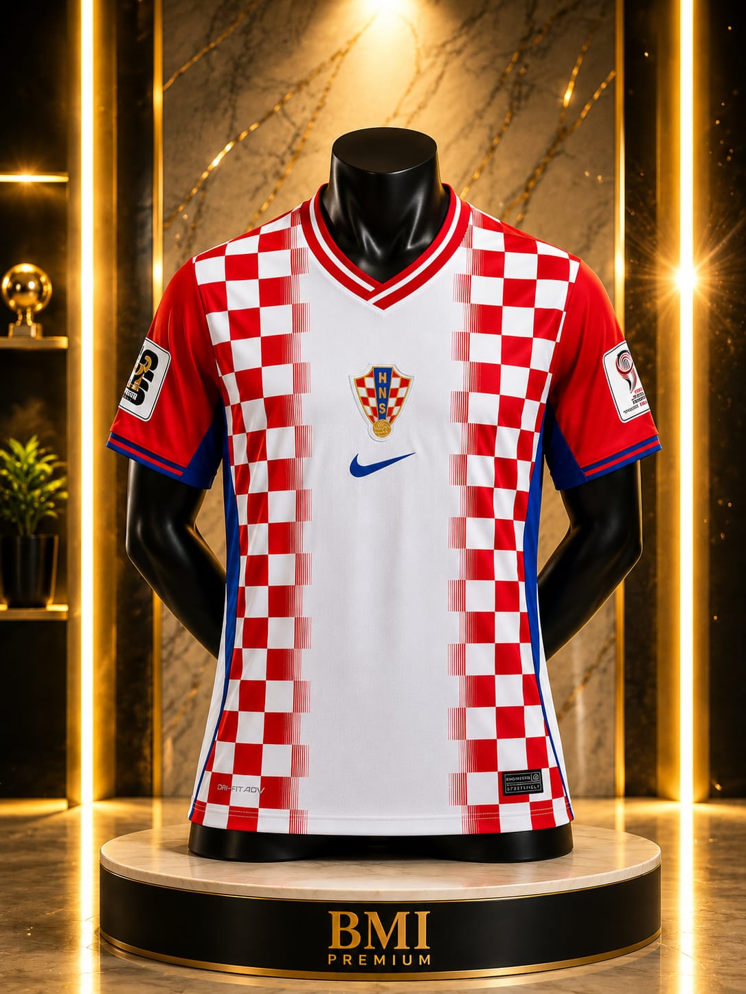 ❤️🤍 CHECKERED WARRIORS • WORLD CUP 2026 🇭🇷 Croatia Fan Jersey – Bold Football Kit ⚽ Breathable Athletic Wear 🔥 Premium Replica Edition