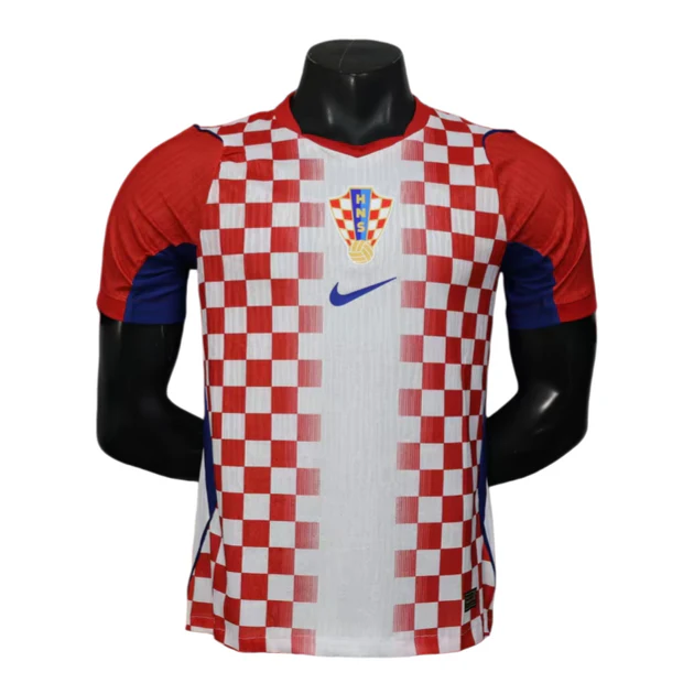 ❤️🤍 CHECKERED WARRIORS • WORLD CUP 2026 🇭🇷 Croatia Fan Jersey – Bold Football Kit ⚽ Breathable Athletic Wear 🔥 Premium Replica Edition