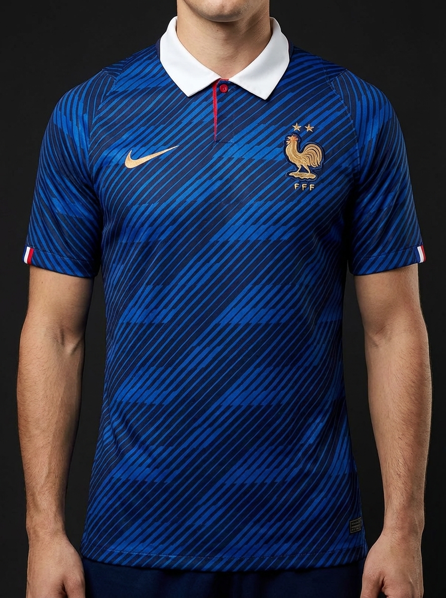 💙 FRENCH ELEGANCE • WORLD CUP 2026 🇫🇷 France Fan Jersey – Classic Blue Football Kit ⚽ Breathable Sports Wear 🏆 Premium Replica Edition