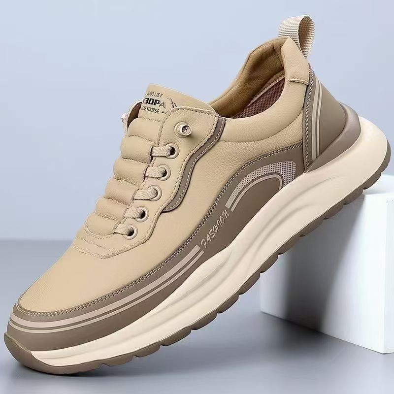 Men's Retro Dad Shoes – Breathable Agam Slip-on Casual Sneakers, Lightweight Soft Sole Anti-slip Walking Shoes for Daily Sports