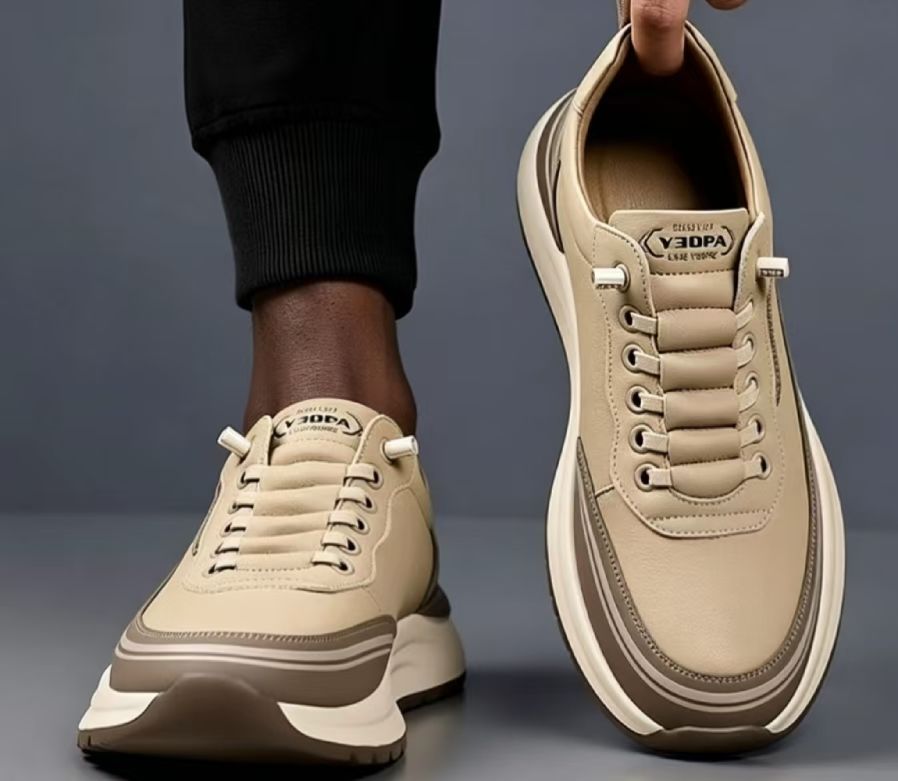 Men's Retro Dad Shoes – Breathable Agam Slip-on Casual Sneakers, Lightweight Soft Sole Anti-slip Walking Shoes for Daily Sports