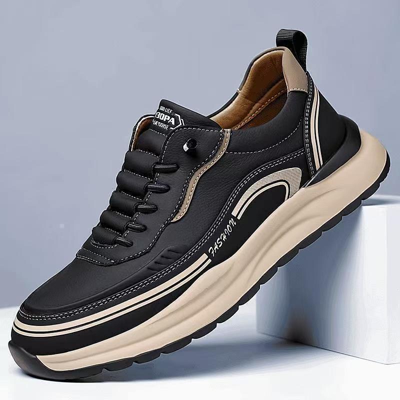 Men's Retro Dad Shoes – Breathable Agam Slip-on Casual Sneakers, Lightweight Soft Sole Anti-slip Walking Shoes for Daily Sports