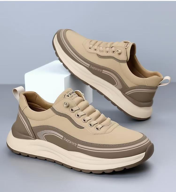 Men's Retro Dad Shoes – Breathable Agam Slip-on Casual Sneakers, Lightweight Soft Sole Anti-slip Walking Shoes for Daily Sports