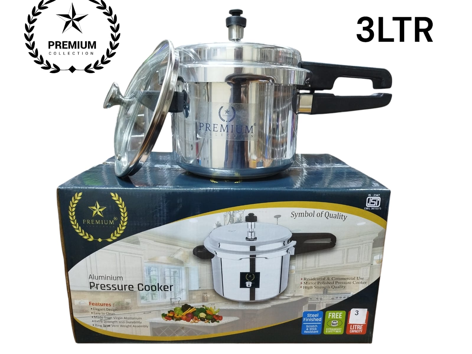 TOP RATED🔥🔥Saral Saral Heavy Aluminium Pressure Cooker - Explosion Proof, Safety Valve, 3L-12L✔️✔️designed for efficiency and safety. Crafted from durable heavy-gauge aluminium, this pressure cooker