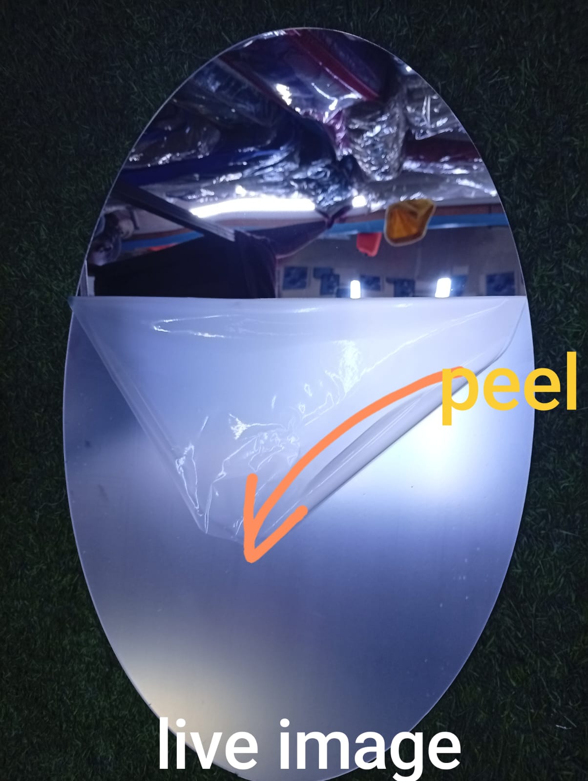 RESTOCKED‼️🔥Classic Oval Peel & Stick Mirror - Unbreakable, 30x20 cm, Easy Install, Ideal for Bathroom & Bedroom✨Unbreakable Mirror is a stunning addition to any space, crafted from high-quality mate