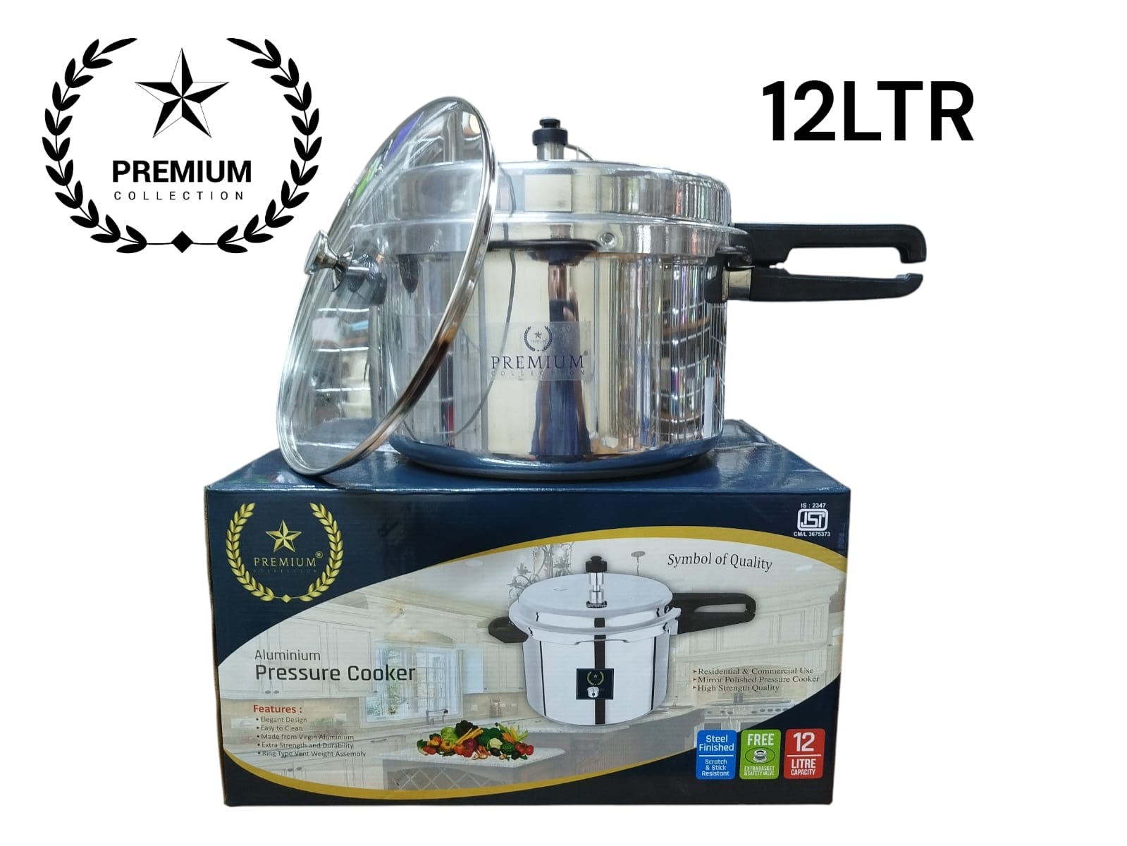 TOP RATED🔥🔥Saral Saral Heavy Aluminium Pressure Cooker - Explosion Proof, Safety Valve, 3L-12L✔️✔️designed for efficiency and safety. Crafted from durable heavy-gauge aluminium, this pressure cooker