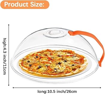 MICROWAVE FOOD COVER. Vent microwave food cover with detachable handle, Allows steam to escape for even heating and prevents moisture buildup.Keeps your microwave clean by preventing food splashes.