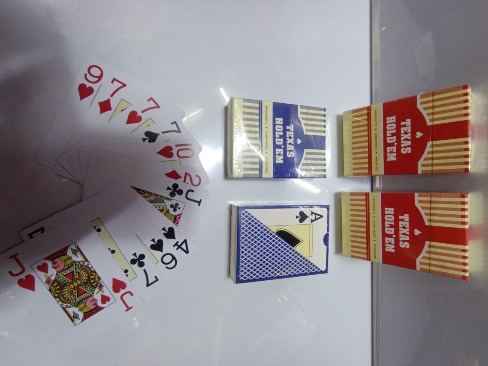CARD GAMES. Classic 100% Plastic Playing Cards Poker Size Jumbo Index Casino Texas Hold'Em, great for MTT, Bar Poker, or frequent home games, compares to thickness and flexibility of premium Cards.