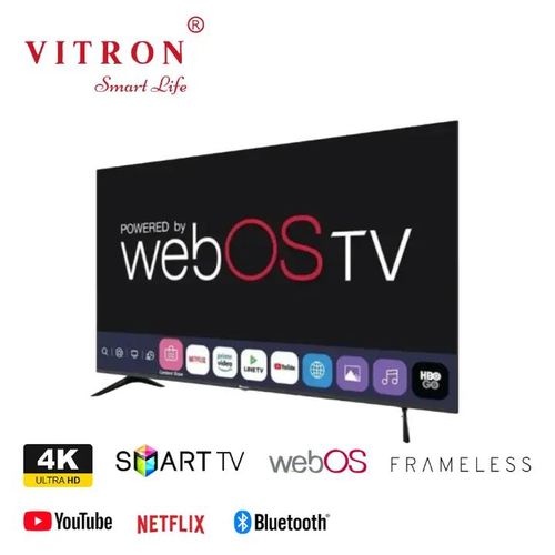 VITRON 65" Inch 6588USWO, Smart Android WebOS TV DVBT2/S2 HDR Dolby Audio Inbuilt Decoder Appstore Netflix Youtube USB HDMI ports Multilanguage WideColor Enhancer+FREE TV GUARD AND WALL MOUNT