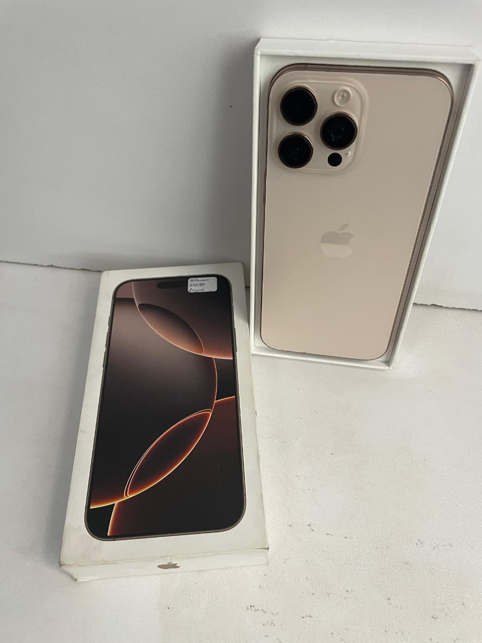 iPhone 16 Pro Max Display: 6.9" Super Retina XDR OLED, 120Hz ProMotion with Chipset: Apple A18 Pro  Camera: 48MP main + 48MP ultrawide + 12MP 5× telephoto + LiDAR