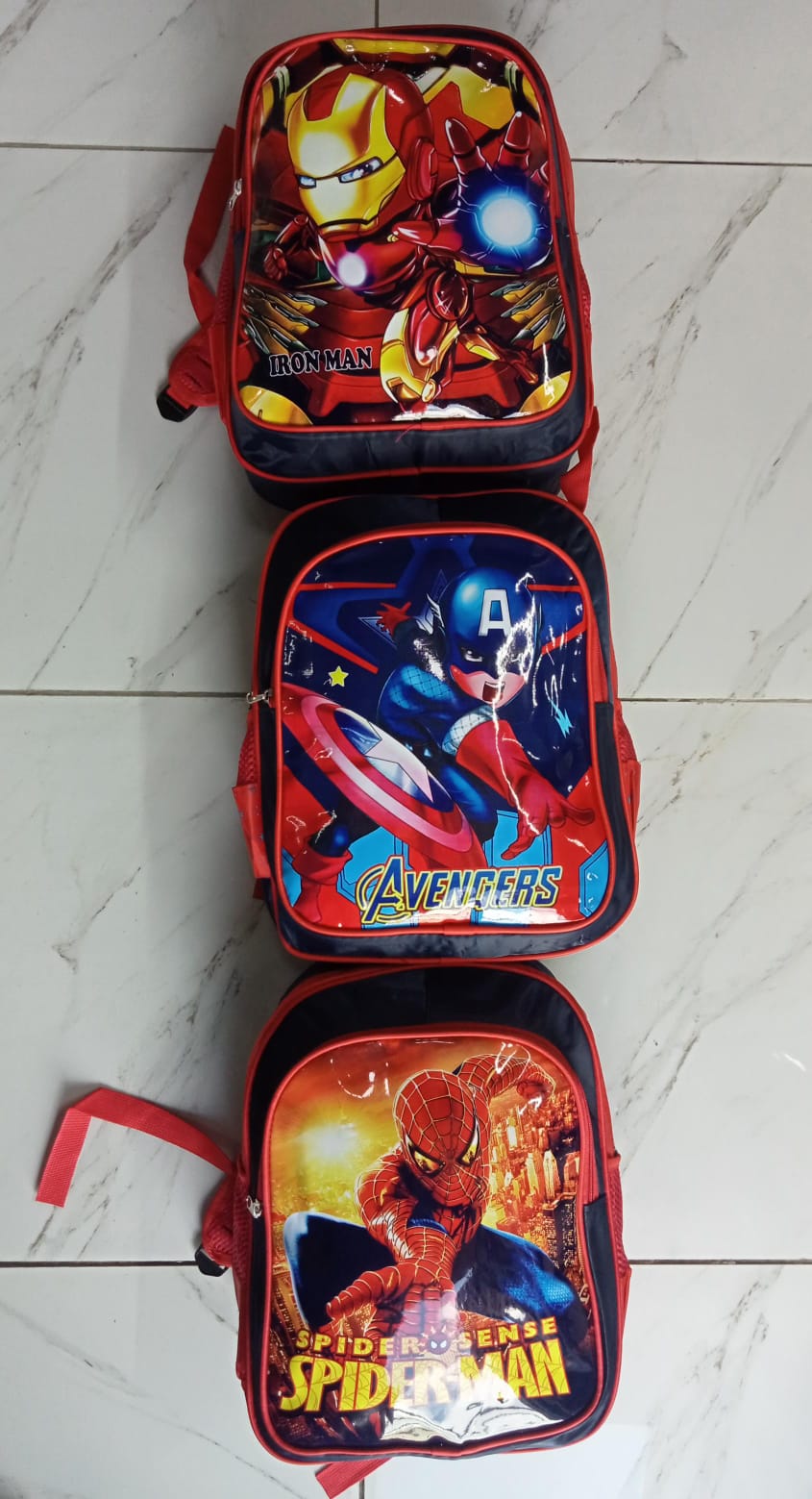 MARVEL themed kids Horizontal School Backpack – Wear-Resistant Square School Bag for Boys, Girls, Kindergarten Kids & Teenagers, Lightweight Primary School Backpack with Spacious Compartments for Dai