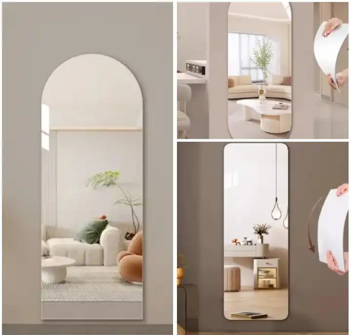 Unbreakable Mirror Size 60×40 Peel and Stick Unbreakable Mirror Frameless Square Oval Eclipse Rectangle New Arrival Wholesale Wall Decor Safe Flexible🔊SPECIALOFFER‼️🔶REDUCED PRICE 🔶🔊SPECIALOFFER‼️
