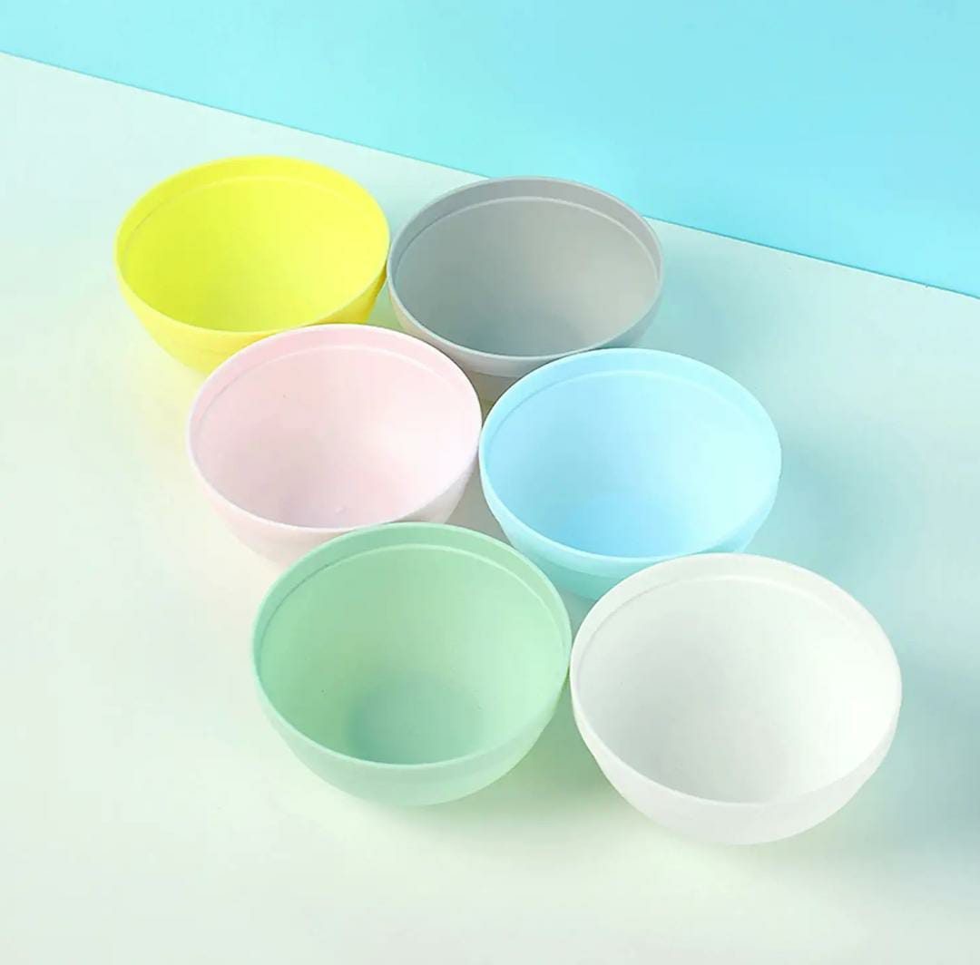 Bowls Set of 6 Plastic Eco-Friendly BPA Free Bowls Microwave Safe Multicoloured Set of 6 Durable Unbreakable Kid Friendly Dishwasher Safe Non Toxic Food Grade Material Vibrant Dinnerware Perfect