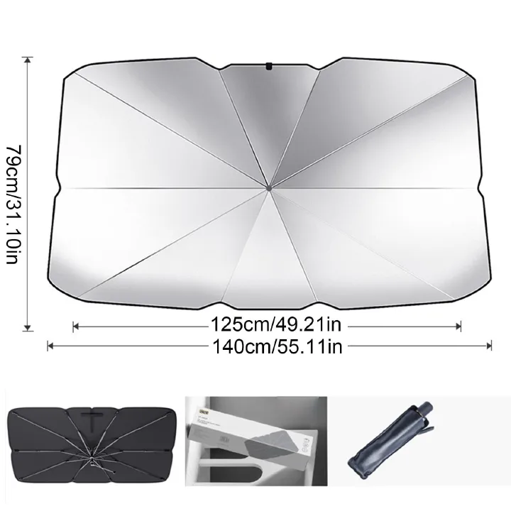 Car Dashboard Umbrella Sunvisor Windscreen Cover Shield your car from Nairobi's scorching equatorial sun with this innovative dashboard umbrella sunvisor windscreen cover🔊SPECIALOFFER‼️🔶
