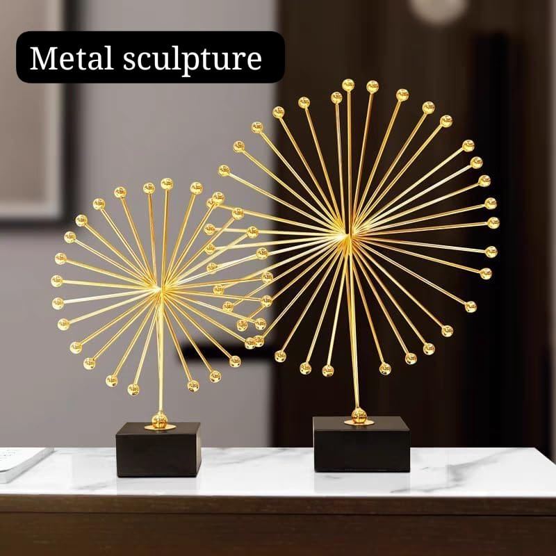 Executive Metal Abstract Spiked Sculpture – Modern Office & Living Room Décor Piece, Symbol of Leadership, Success & Prosperity, Enhances Positive Energy Flow, Premium Decorative Art (Large available