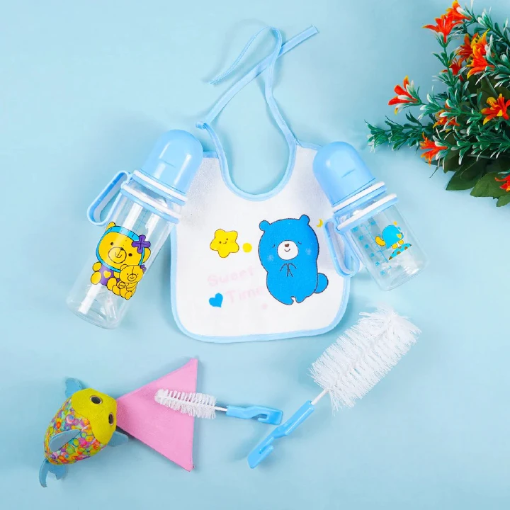 Baby Feeding Set 7pcs with Bottles Bib Pacifier Brushes Cotton Buds New Arrival Wholesale Infant Safe Kit 🔊SPECIALOFFER‼️🔶REDUCED PRICE 🔶🔊SPECIALOFFER‼️🔶REDUCED PRICE 🔶
