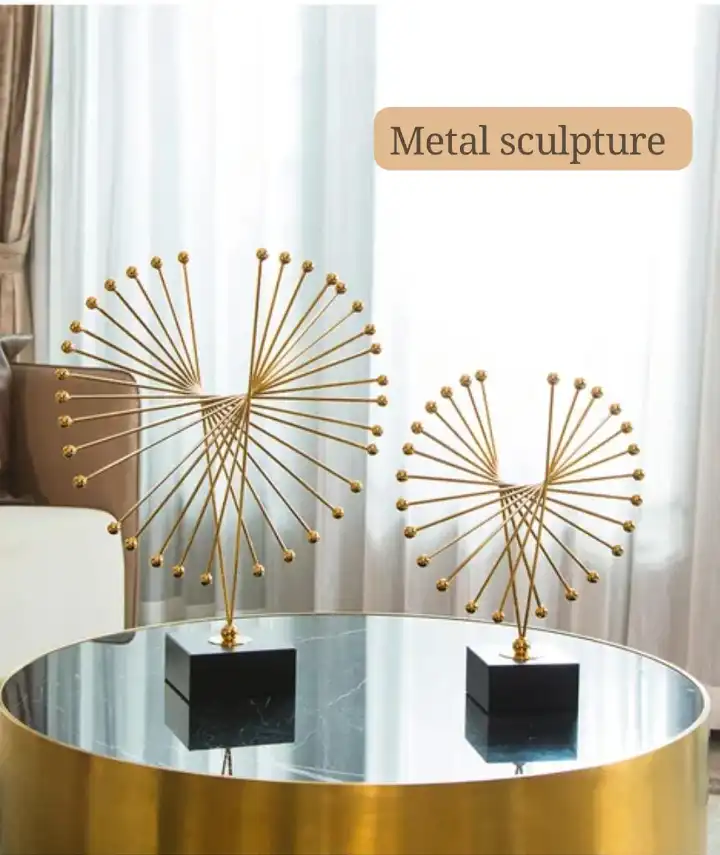 Executive Metal Abstract Spiked Sculpture – Modern Office & Living Room Décor Piece, Symbol of Leadership, Success & Prosperity, Enhances Positive Energy Flow, Premium Decorative Art (Large available