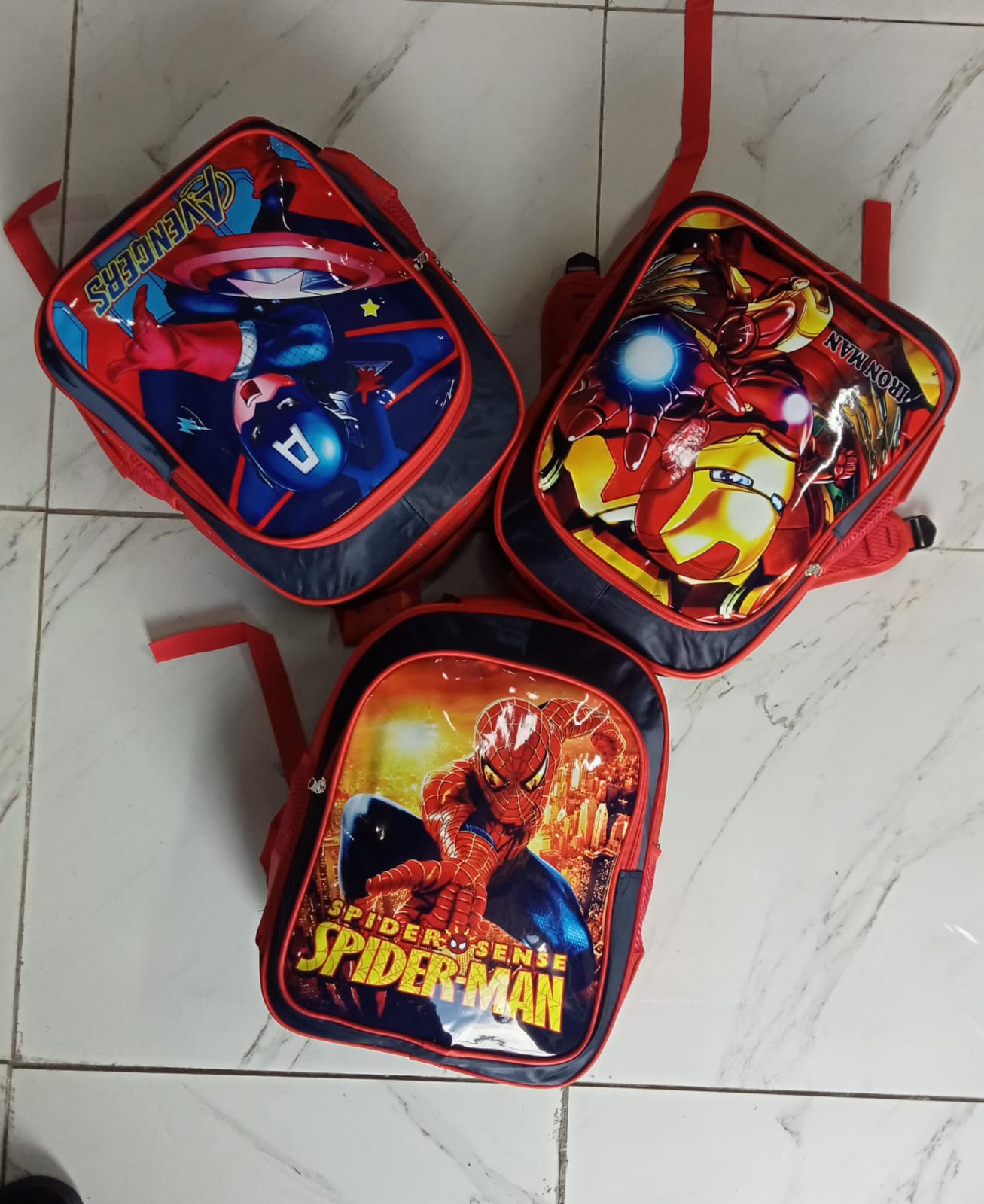 MARVEL themed kids Horizontal School Backpack – Wear-Resistant Square School Bag for Boys, Girls, Kindergarten Kids & Teenagers, Lightweight Primary School Backpack with Spacious Compartments for Dai