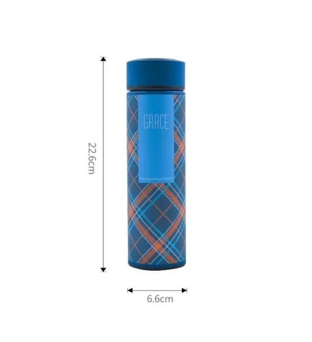 500ml Double Wall LED Vacuum Flask Fruit Infuser  Travel Thermosleak-proof screw cap prevents backpack spills while ergonomic curved grip fits tiny hands perfectly and wide mouth