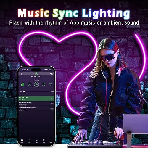 5M RGB LED Neon Rope Light Remote Control Waterproof Smart Color Changing DIY Bedroom Indoor Outdoor Decor New Arrival 🔊SPECIALOFFER‼️🔶REDUCED PRICE 🔶🔊SPECIALOFFER‼️🔶REDUCED PRICE 🔶