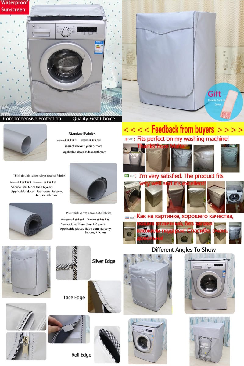 Washing Machine Cover 80x60x45cm to fit standard 12kg Orgprotect your washing machine investment with this premium cover organizer, perfectly sized at 80x60x45cm to fit standard 12kg front-loadmodels