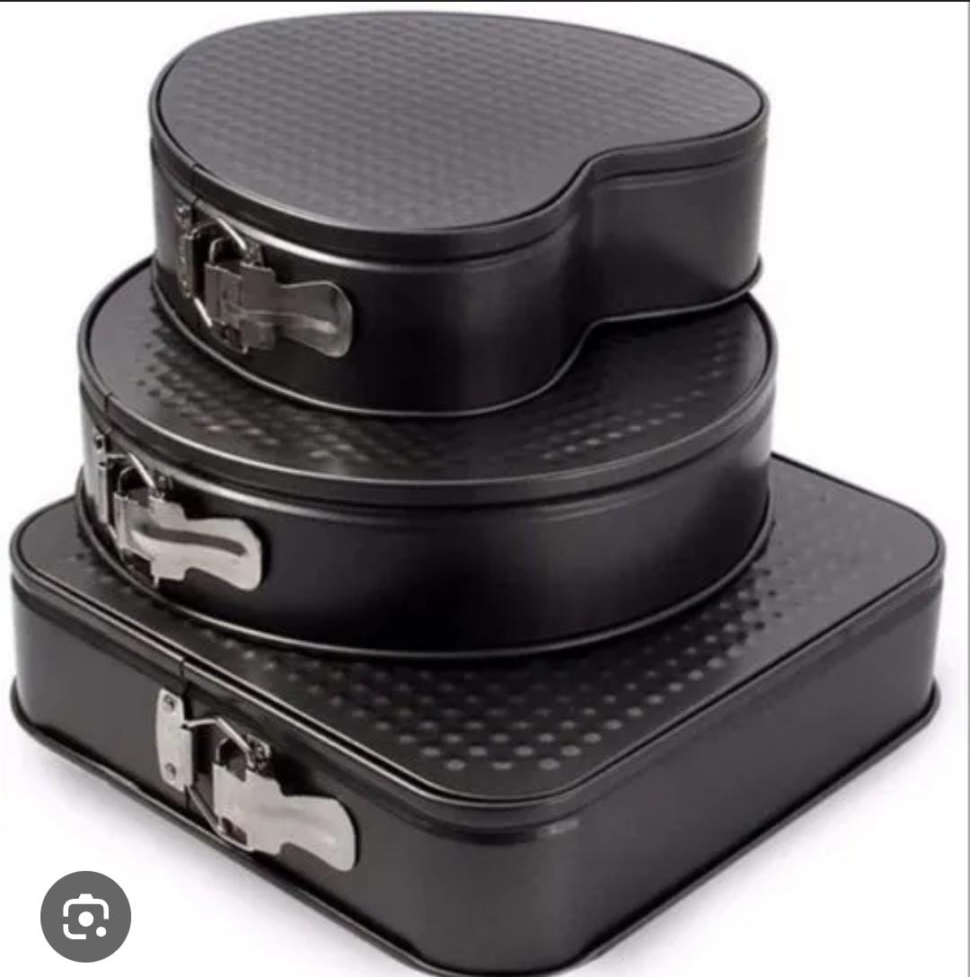 Nonstick Mixed Shape Baking Tins Heart Square Round Versatile Cake MoldsHigh Quality Wedding Birthday Celebration Pans Professional Home Baker Essential Even Heat Distribution Easy Release Stackable