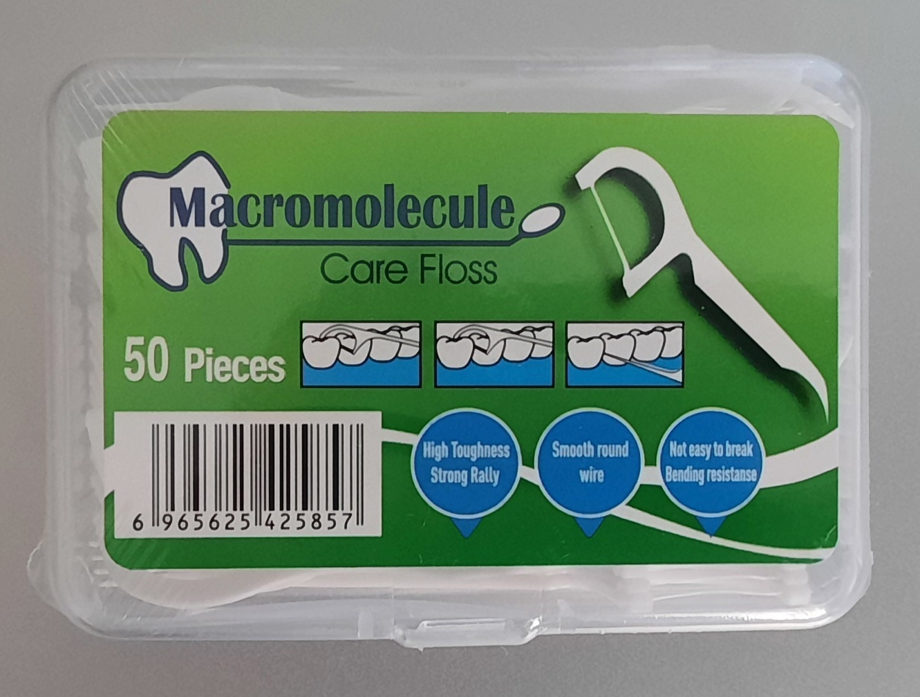 Dental Floss 50pc Pack -2 Way Dental Floss Toothpicks Ergonomic Y-shaped handle ensures control even for kids or arthritis sufferers Hygienic individually wrapped picks prevent contamination.