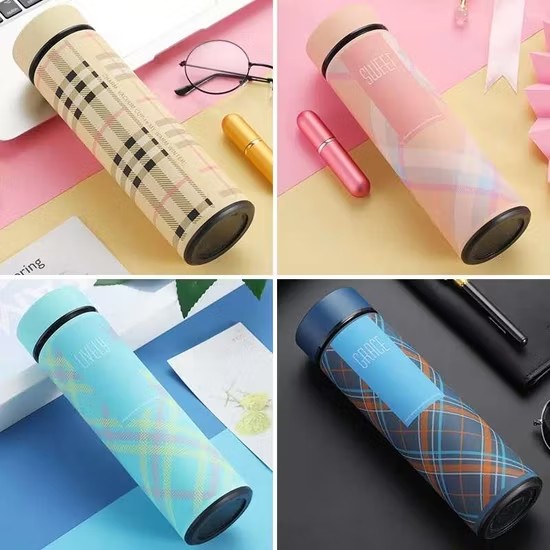 500ml Double Wall LED Vacuum Flask Fruit Infuser  Travel Thermosleak-proof screw cap prevents backpack spills while ergonomic curved grip fits tiny hands perfectly and wide mouth