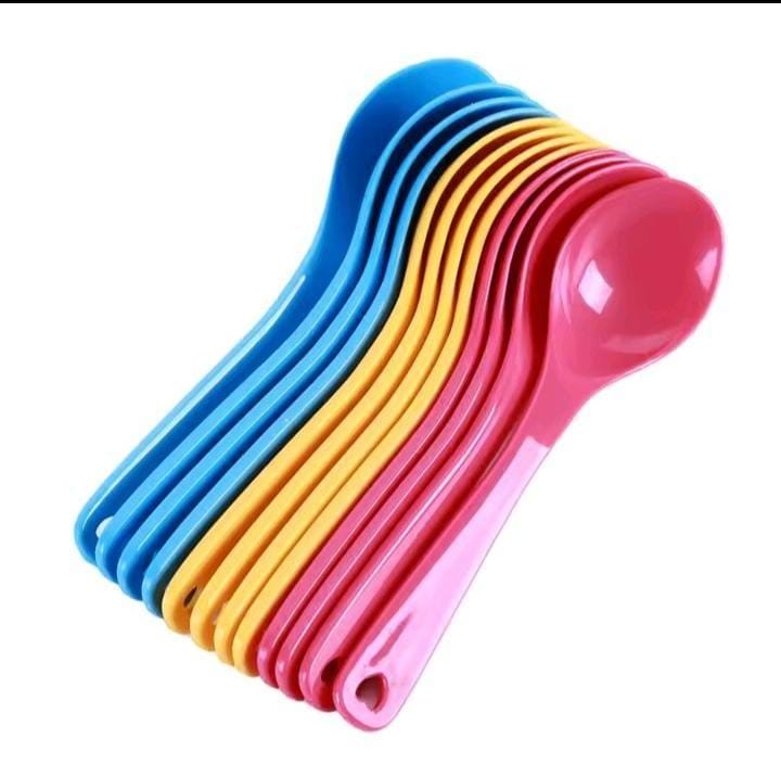 Baby Spoons Portable Coloured  BPA Free Plastic Assorted Colors Lightweight Infant Feeding Utensils Easy Grip Toddler Self Feeding Travel Safe Dishwasher Safe Food Grade Material Non Toxic Weaning