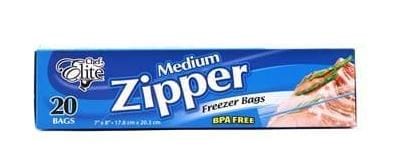 Reusable Fridge Zipper Bags 1kg & 2kg Packs 1kg (20pcs pack) and 2kg (12pcs pack) food storage solution single-use plastics forever with these reusable fridge zipper bags