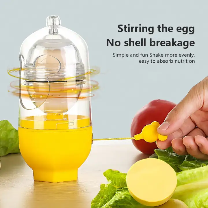 Egg Mixer Yellow Easy Operate Mixes Yolk White Golden Eggs Without Breaking Shell Restocked Video Demo Rope Egg Mixer🔊SPECIALOFFER‼️🔶REDUCED PRICE 🔶🔊SPECIALOFFER‼️🔶REDUCED PRICE 🔶🔊SPECIALOF