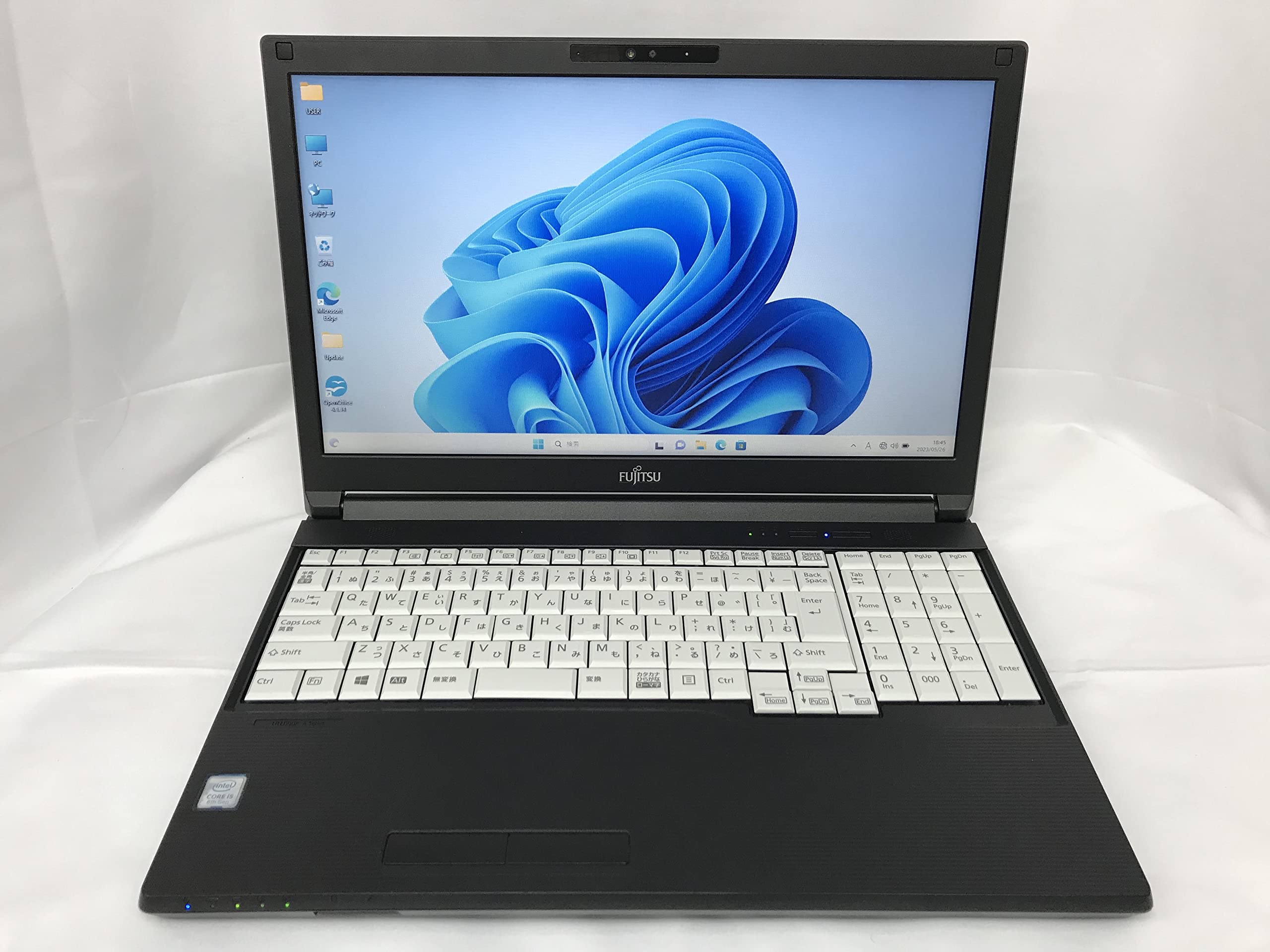 Refurbished Fujitsu lifebook A579  Intel Core i5 8th Generation laptop 4GB RAM  500GB HDD Laptop Students & Business USB 3.0 HDMI VGA Wi-Fi ports Bluetooth HD webcam 15.6-inch anti-glare Display