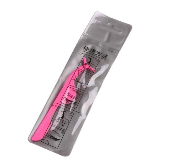 1pc False Eyelash Tweezers Fake Eye Lash Applicator Eyelash Extension Curler Nipper Auxiliary Clip Clamp Makeup Forceps Tools