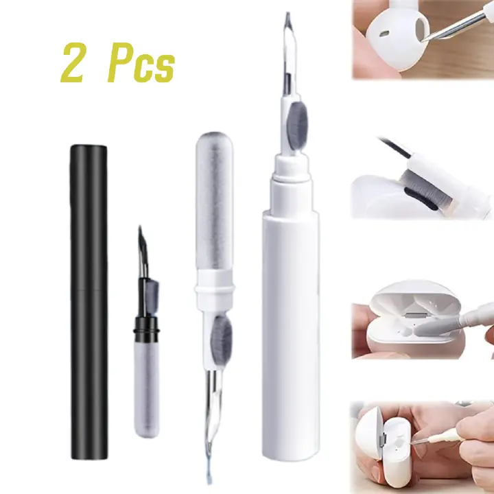 2PC Cleaner Kit for Laptop,Earbuds Cleaning kit for Apple laptop Pro 1 2 3, Multi-Function Cleaning Tool with Brush for Wireless Earphones Bluetooth Headphones Camera and iPhone