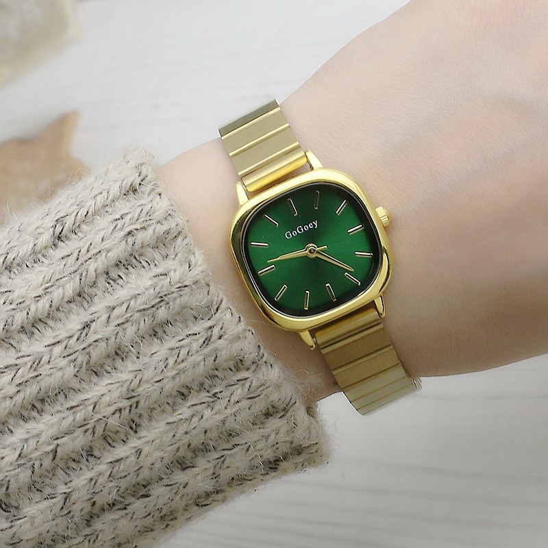 Oval Bamboo With Small Plate Simple Girls Watch Student Fashion Trend Ladies Watch Quartz Watch Women